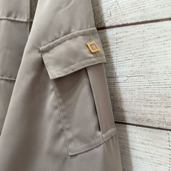 VINTAGE MURELI PATCHWORK SHIRT IN TAN - Picture 6 of 10